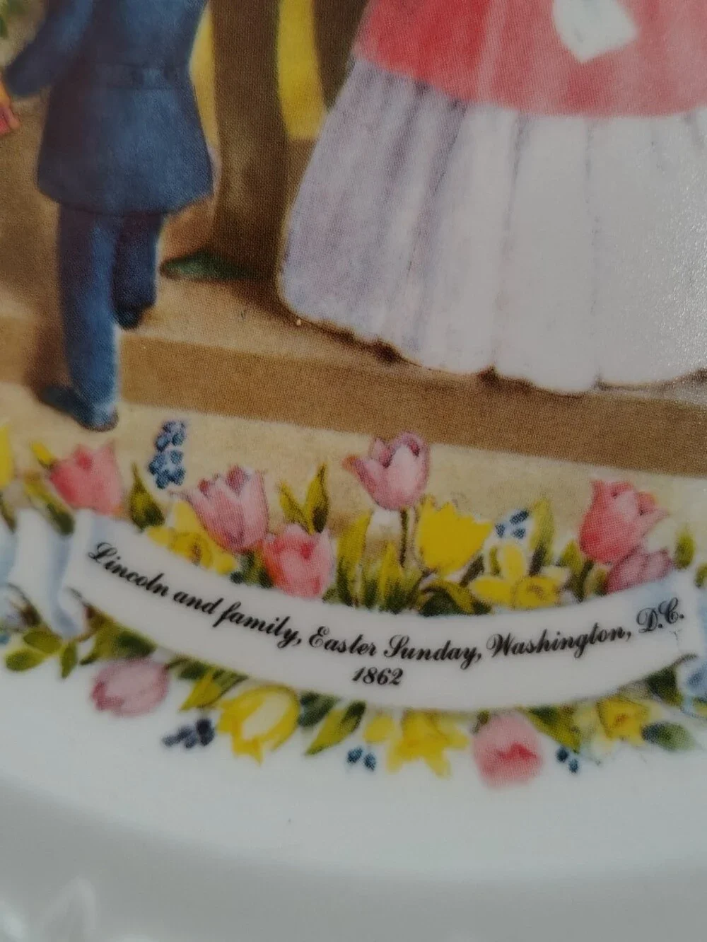 American Commemoratives Limited Addition Lincoln And Family Plate
